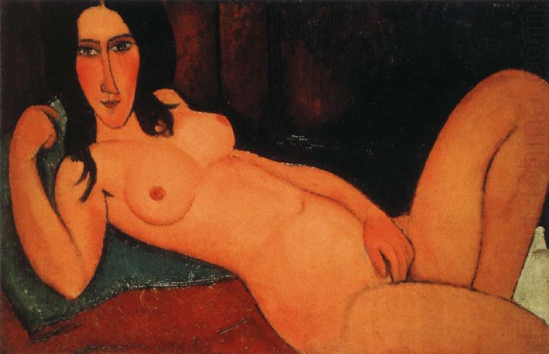 Reclining nude with loose hair, Amedeo Modigliani